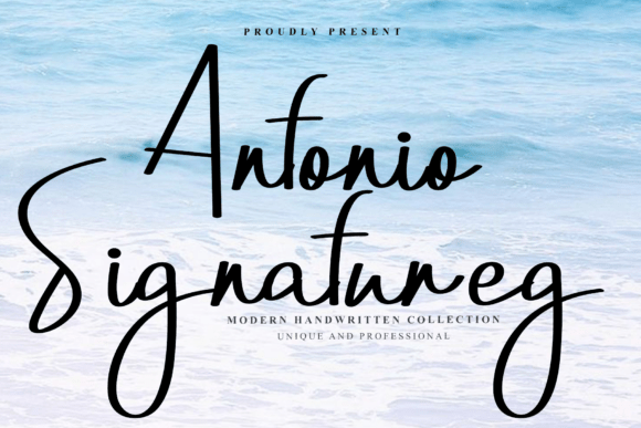 Antonio Signatureg: A Handwritten Font for Bold Branding