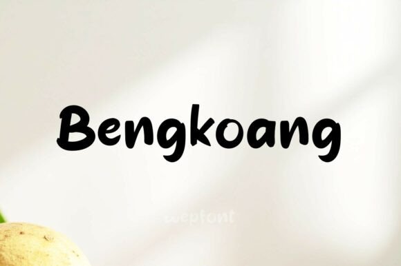 Bengkoang: A Script Font for Authentic Branding