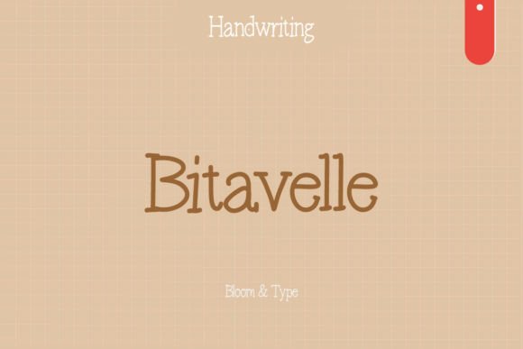 Bitavelle: A Handwritten Font for Warm Web Design