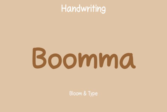 Boomma: A Playful Handwritten Font for Social Campaigns