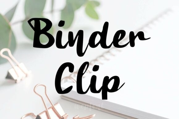 Designing with Binder Clip Typeface