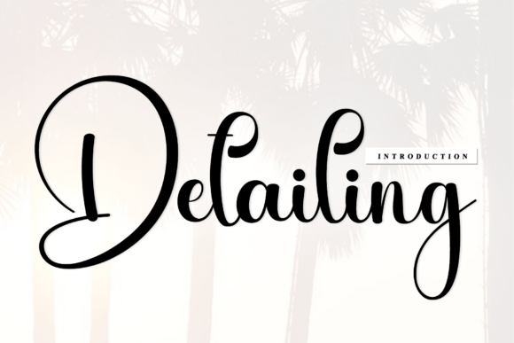 Detailing Font: A Script Typeface for Makers
