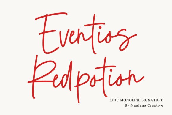 Eventios Red Potion Font Review