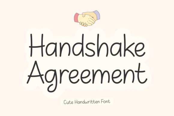 Handshake Agreement: A Quirky Handwritten Font for Social Campaigns