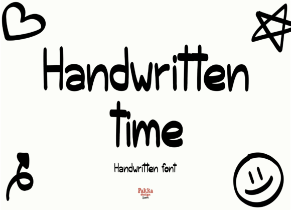 Handwritten Time: A Bold Font for Makers