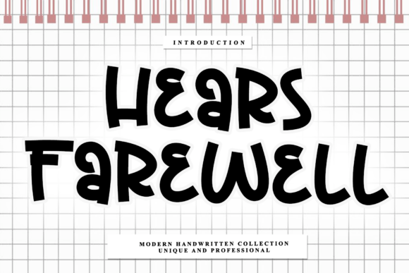 Hears Farewell: A Script Font for Clear Campaigns