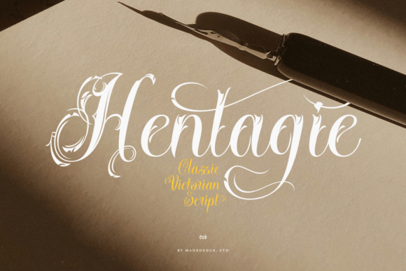 Hentagie Font: Victorian Elegance for Web Design