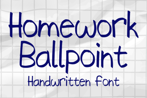 Homework Ballpoint: A Playful Typeface for Branding
