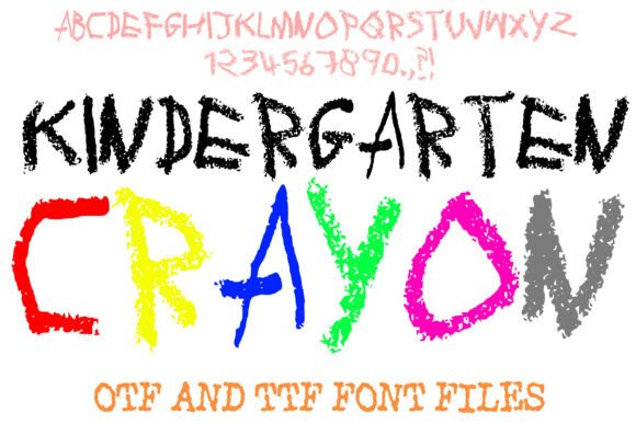 Kindergarten Crayon Font: A Designer’s Guide