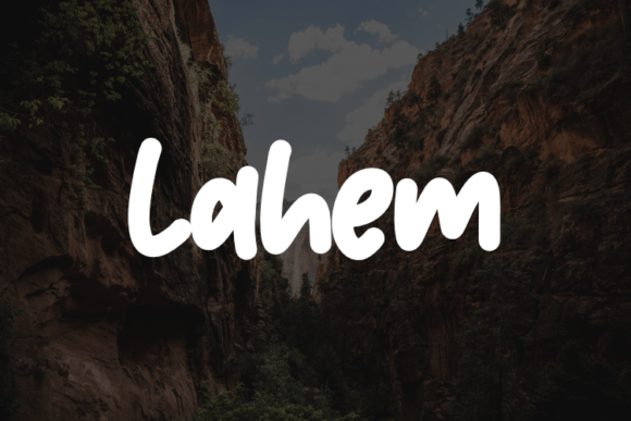 Lahem Typeface: A Modern Script for Elegant Branding