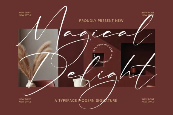 Magical Delight: A Luxe Script Font for Crafters