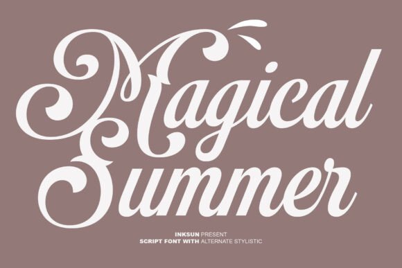 Magical Summer: A Bold Script Typeface for Editorial Design
