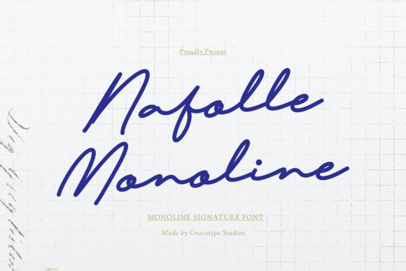Nafolle Monoline: A Fluid Script Typeface for Modern Web Design