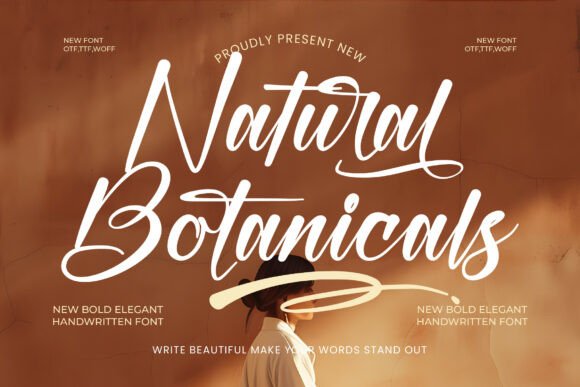 Natural Botanicals: A Handwritten Font for Digital Design