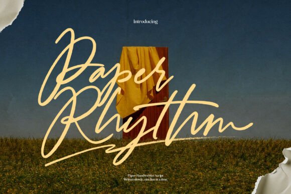 Paper Rhythm: A Handwritten Typeface for Editorial Design