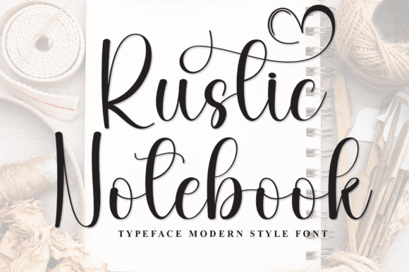 Rustic Notebook: A Script Font for Modern Web Design