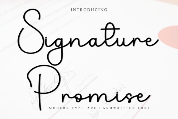 Signature Promise: A Soft Script Font for Crafters