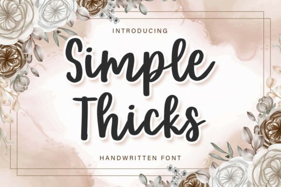 Simple Thicks Font: Bold Charm for Brand Identity