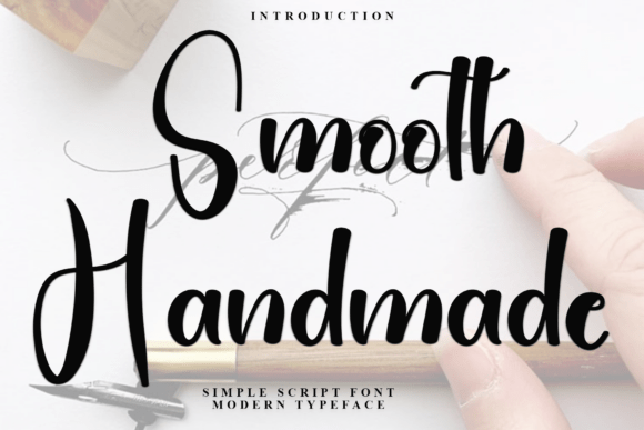 Smooth Handmade: A Refined Script Typeface for Editorial Design