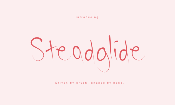 Steadglide: A Handwritten Typeface for Polished Branding