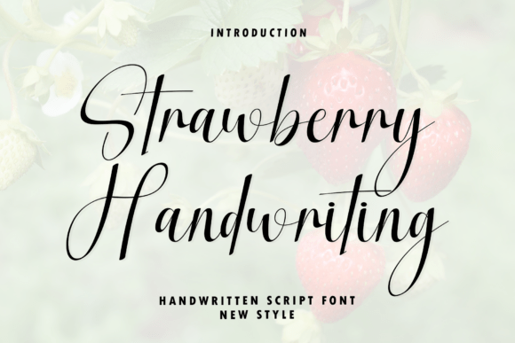 Strawberry Handwriting: A Modern Script Font for Web Design