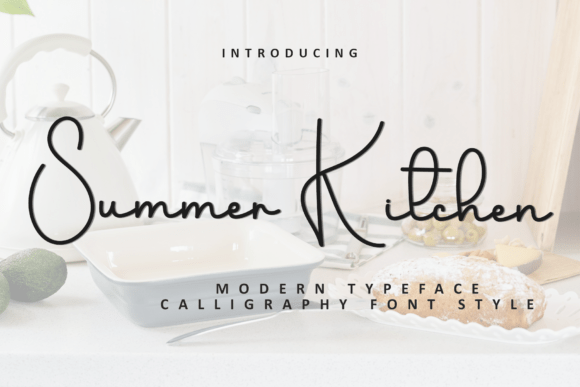 Summer Kitchen: A Soft Script Font for Editorial Design