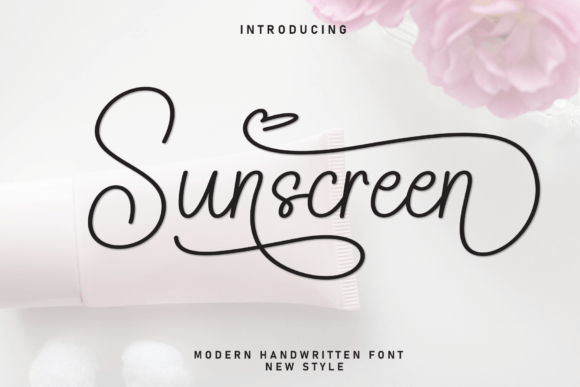 Sunscreen Typeface: A Warm Script for Editorial Design